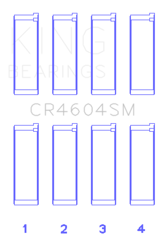 Mazda Mazda3 Connecting Rod Bearing Set - King Engine Bearings - Size + 0.5 - `04-`13 Mazda Mazda3 Connecting Rod Bearing Set - King Engine Bearings - Size + 0.5 - `04-`13